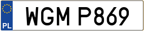 Trailer License Plate